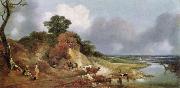 Thomas Gainsborough Landschaft mit dem Dorfe Cornard oil painting on canvas